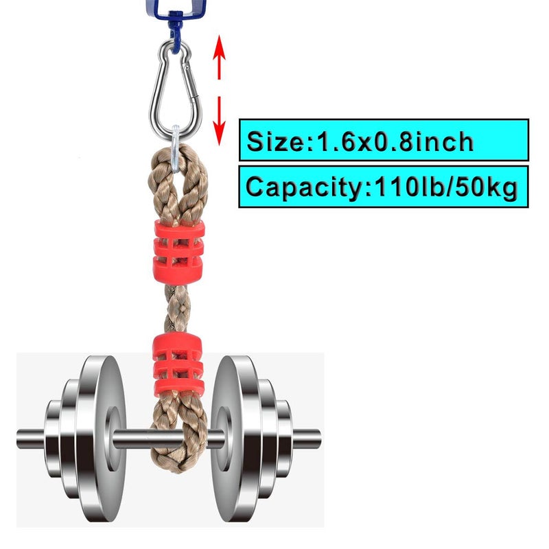 Lsqurel Spring Snap Hook, Lsqurel 304 Stainless Steel Carabiner Steel Clips Keychain Heavy Duty Quick Link for Camping Hiking Traveling (M4 30pcs) - Image 3